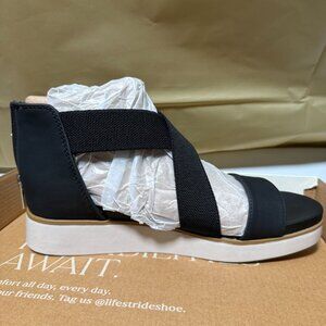 LifeStride Giselle Women's Sandals Black Size 8 NEW